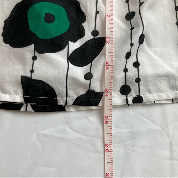 Brannan White with black and green floral accents Skirt, Sz - 10 - Picture 13 of 13